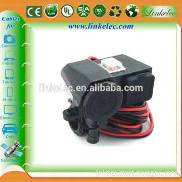 12v waterproof motorcycle usb power cable 12v